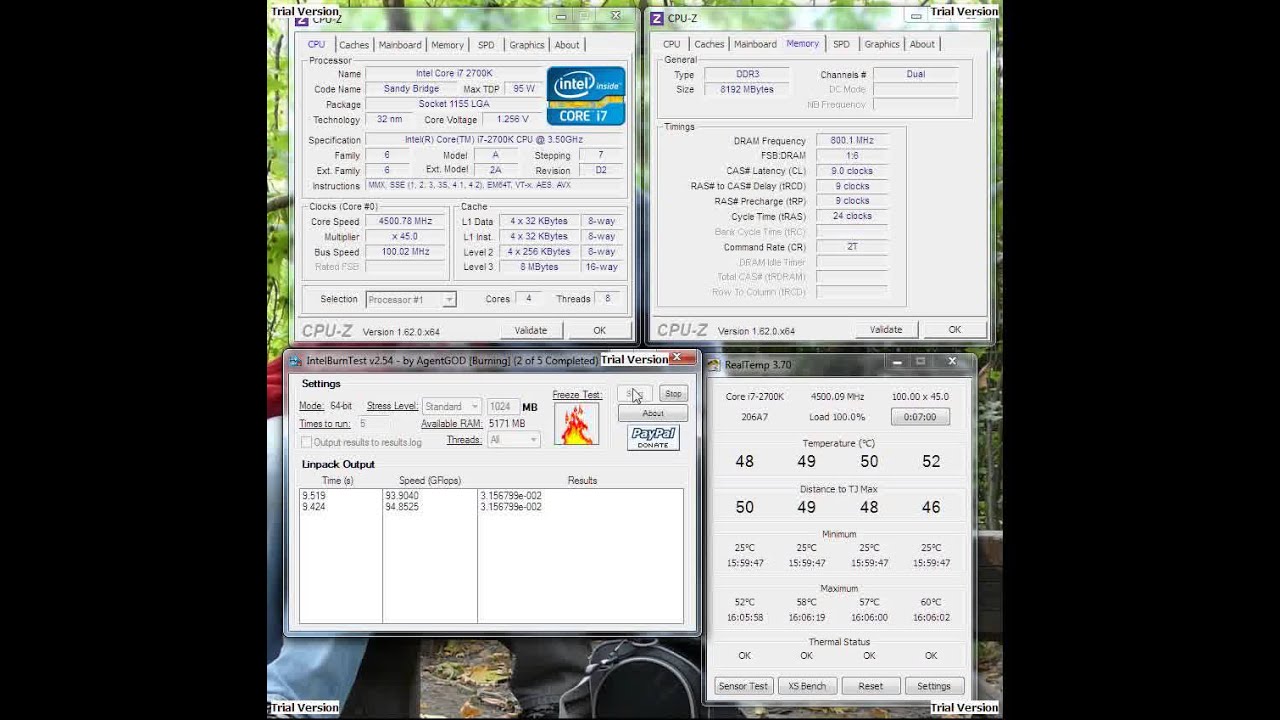 intelburntest 4.5ghz