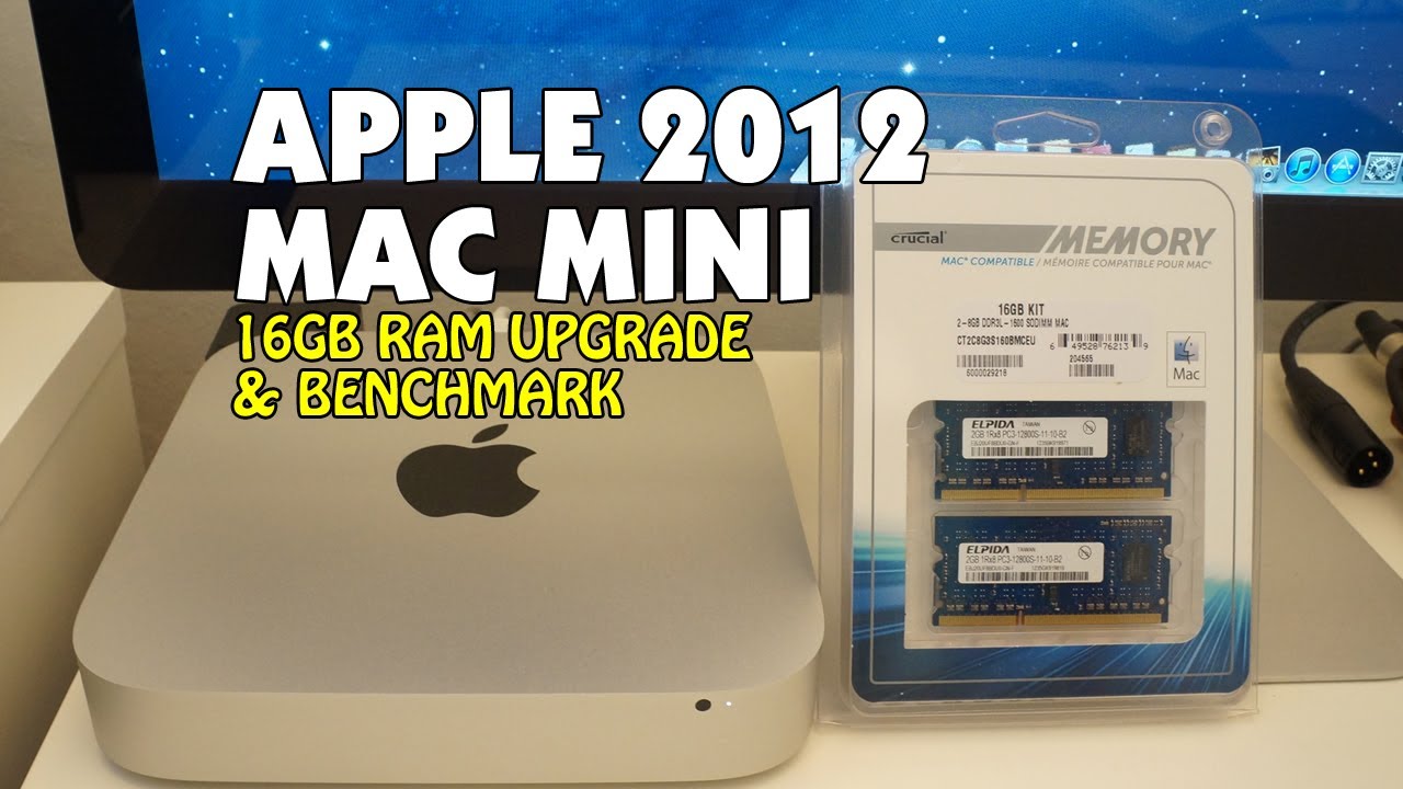 Apple Mac Mini Late 2012 Core i7 2.6GHz 16GB RAM Upgrade & Benchmark