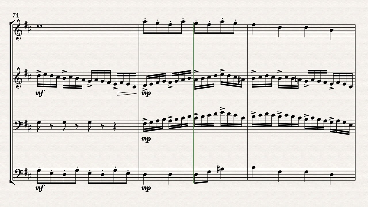 String Quartet VI, Movement IV
