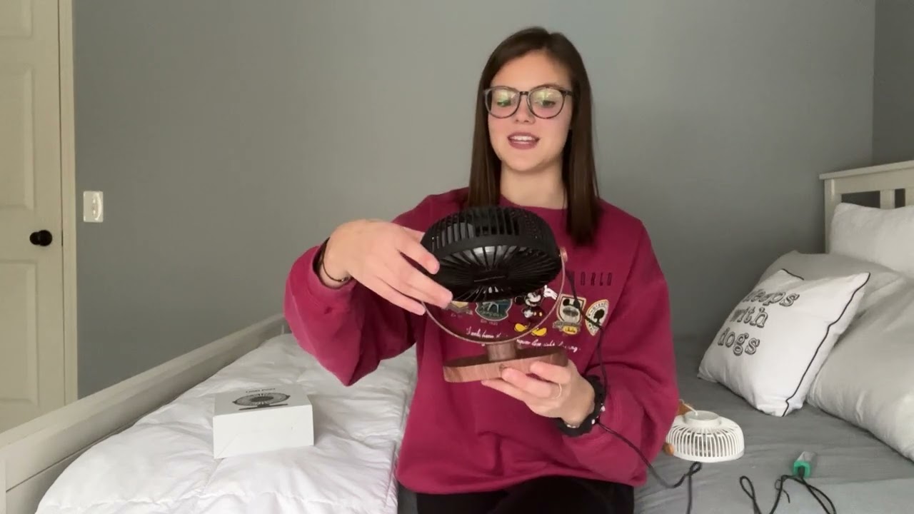 Review of SWEETFULL 6.5 Inch USB Small Desk Fan, 3 Speeds Quiet Portable Desktop Table Fan