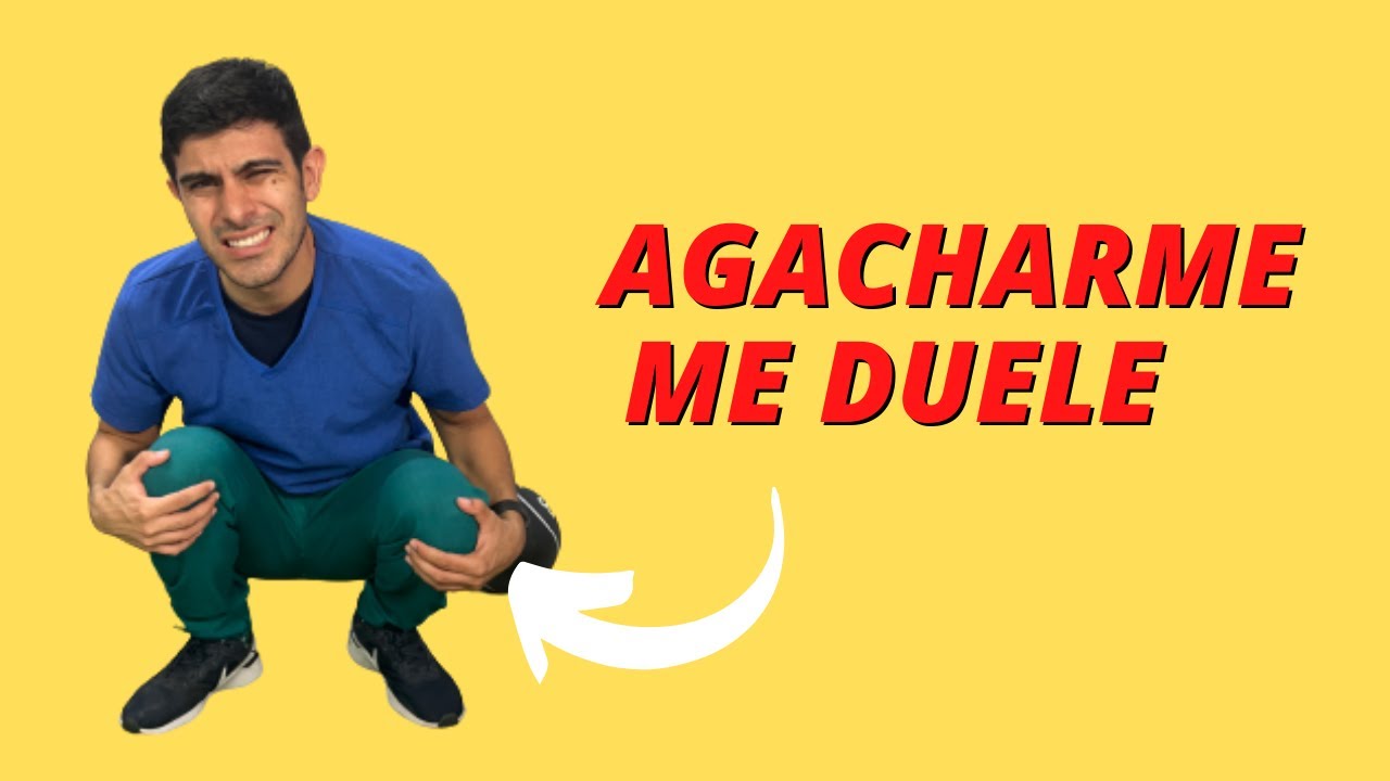 No puedo agacharme por la rigidez de mis rodillas