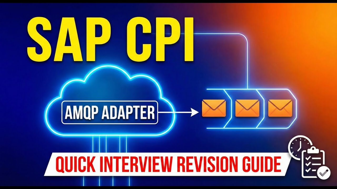 SAP CPI AMQP Adapter -  Quick Interview Revision Guide