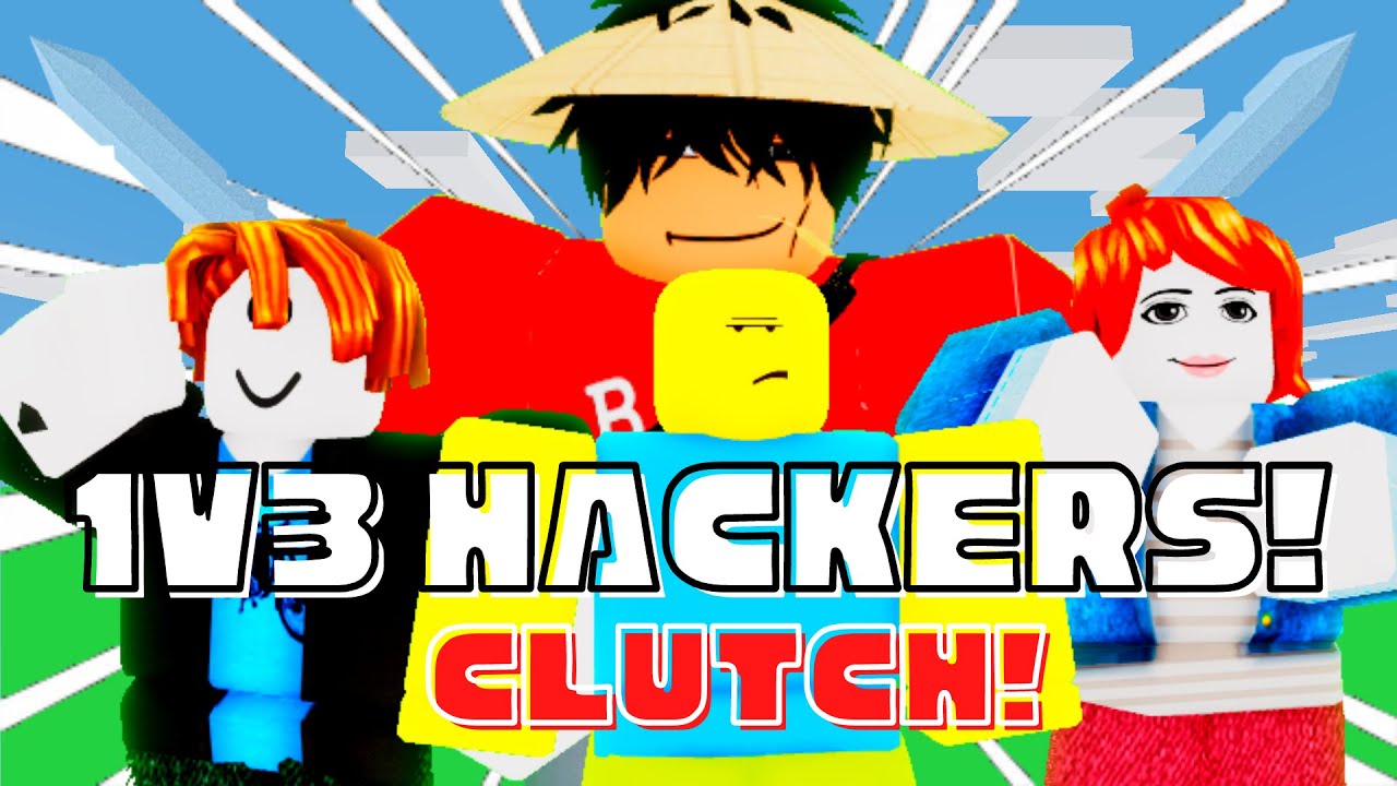 The Most INSANE 3 HACKERS CLUTCH In Roblox Bedwars!