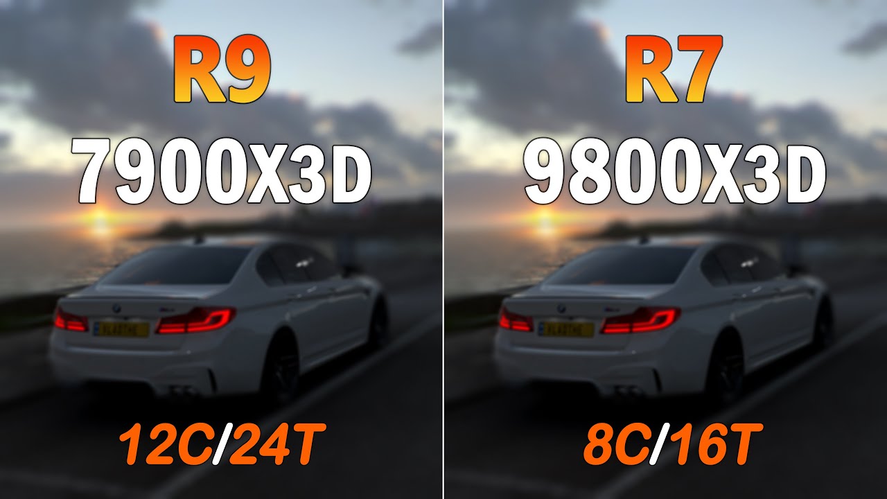 Ryzen 7 9800X3D vs Ryzen 9 7900X3D - Gaming Benchmarks and Test