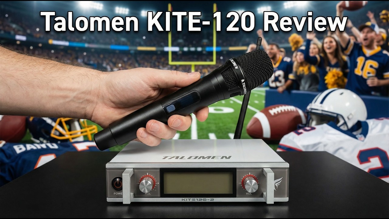 Dual Wireless Professional UHF Mic | Talomen K120