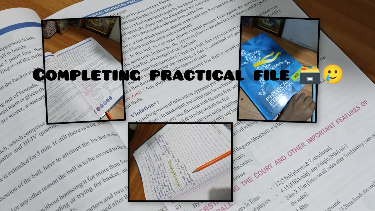 Study With Me ✍️ | Writing Class 12 PE Practical File | CBSE 2025