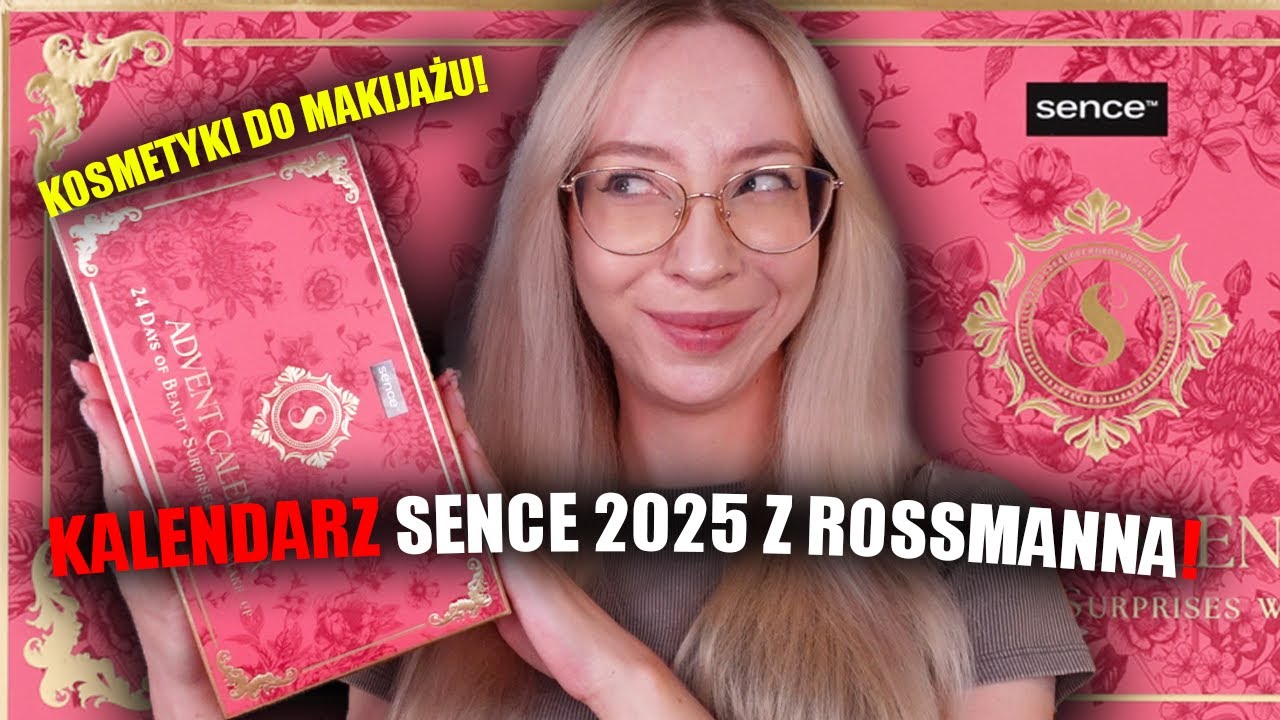 SENCE KALENDARZ ADWENTOWY Z KOSMETYKAMI Z ROSSMANNA 2025! | WERSJA RÓŻOWA | SWATCHE