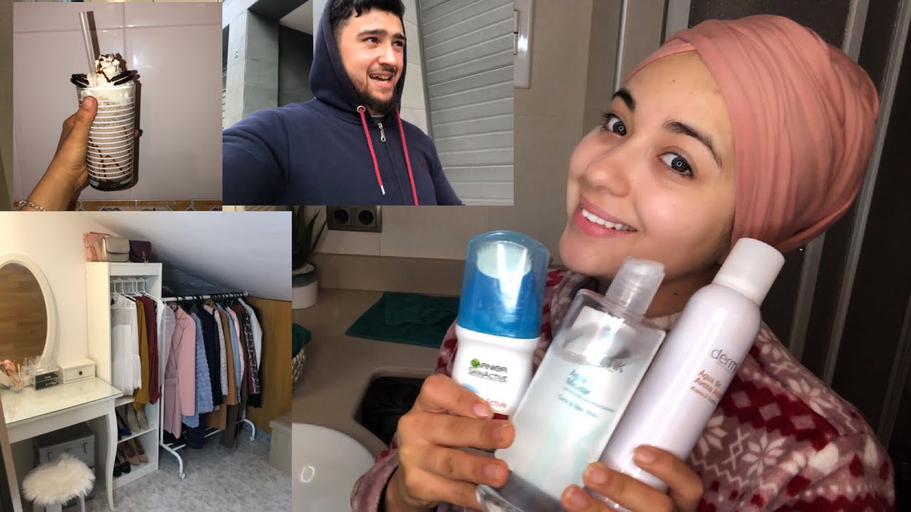 Rutina facial🧖🏼‍♀️/روتين الوجه 💆🏻‍♀️فين مشى راجلي بلا بي 🤔 milkshake oreo 🍧🍫