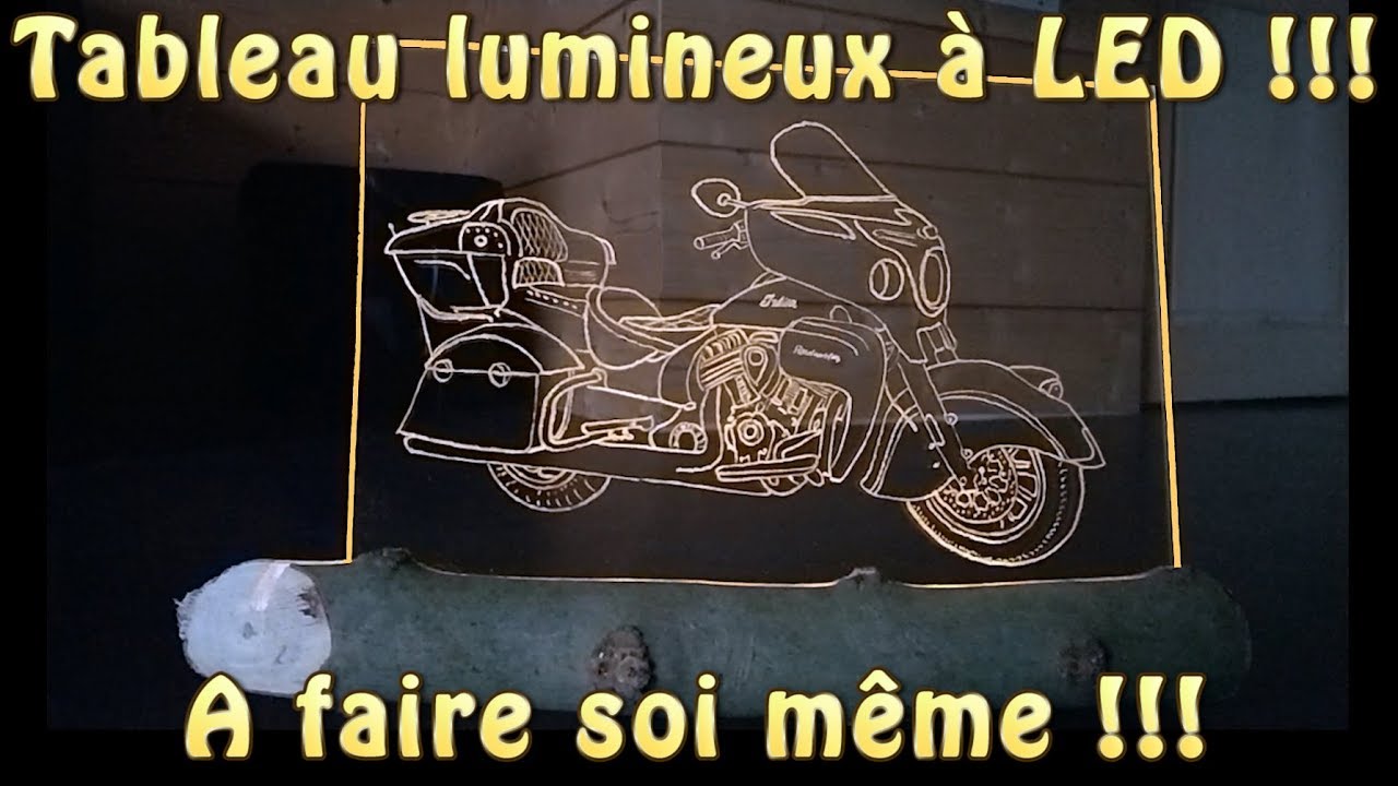 Tableau lumineux transparent à LED tuto