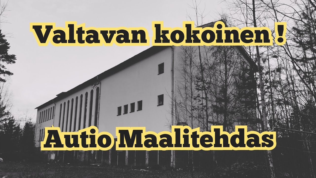 Valtavan kokoinen autio maalitehdas