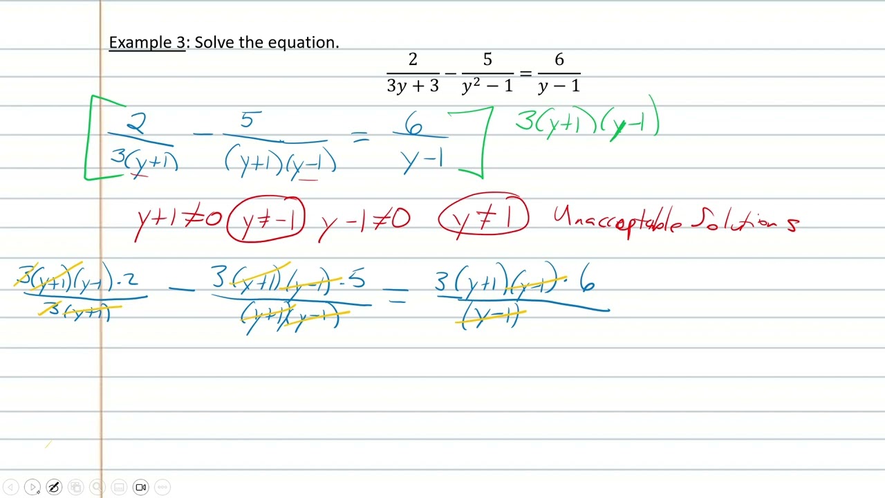 Rational Equations