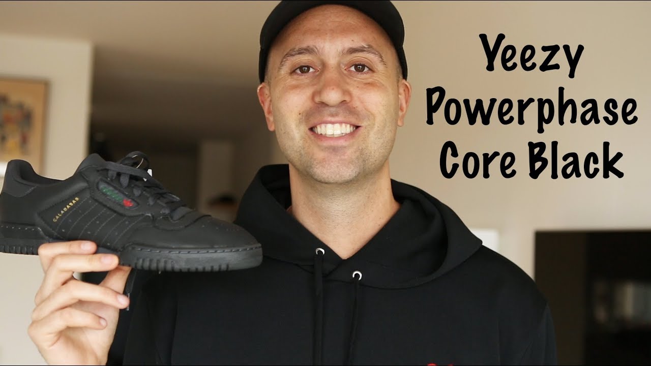 Yeezy Powerphase Calabasas Core Black - Unboxing + Review + On Feet - Mr Stoltz 2018