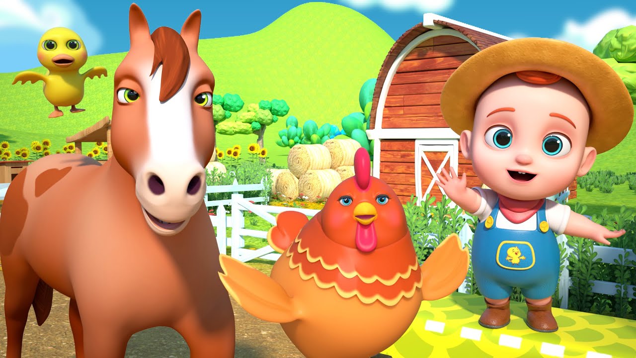 Old MacDonald Had a Farm eieio | Animal Sounds | Kids Songs & Nursery Rhymes by GoBooBoo