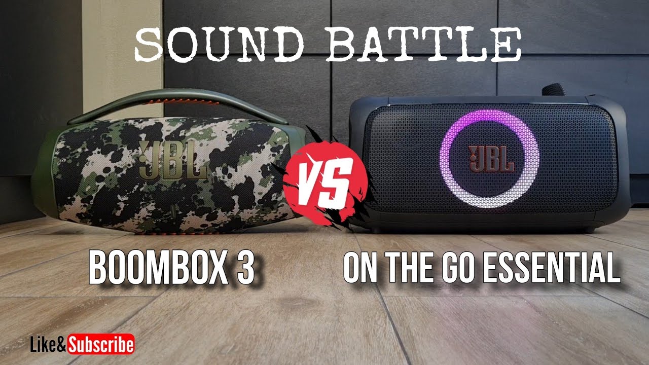 JBL Boombox 3 vs Partybox On-the-go Essential💥 sound comparison