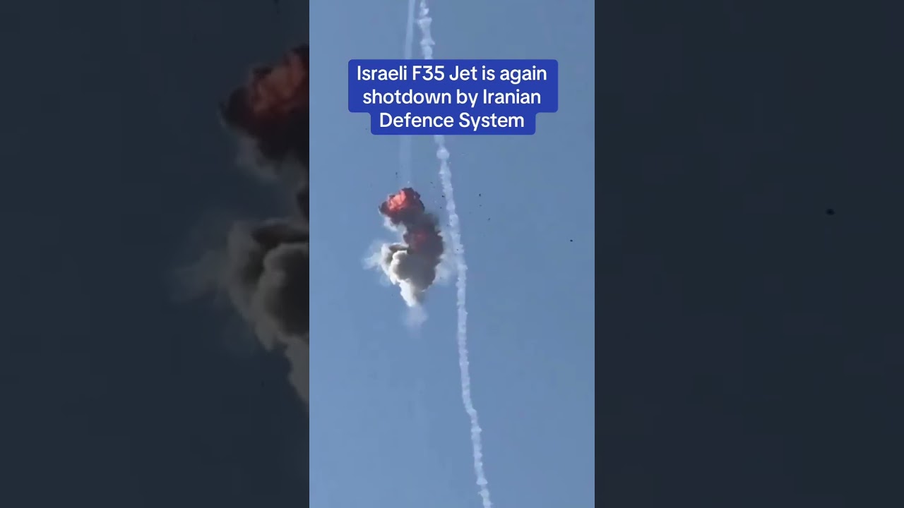 Israel F35 jet was shotdown by Iran&rsquo;s defense system #Iran #militaryjets #Israelisterroristcountry