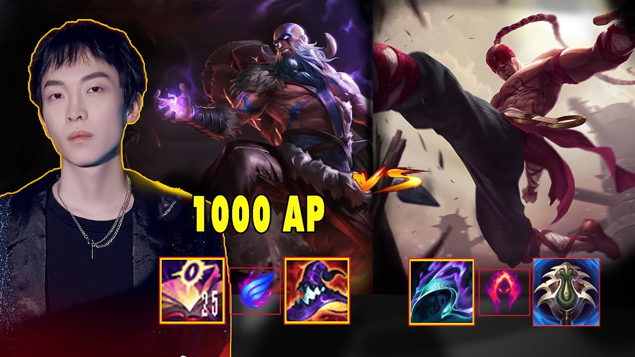 RYZE + TRICK COUTER JG AT LEVEL 1 - 1000 AP SO STRONG