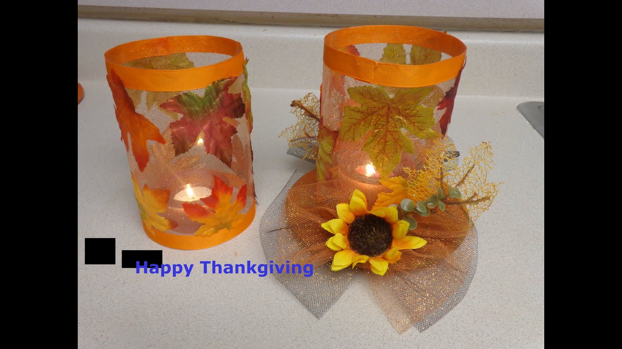 Diy:Manualidades de Accion de gracias Facil y economica  ( Easy DIY for  Thankgiving)