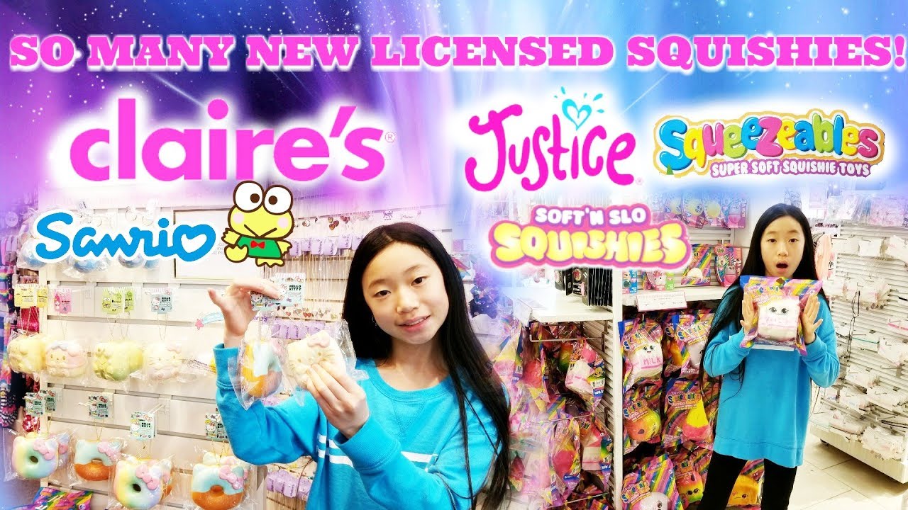 SO MANY NEW LICENSED SQUISHIES AT CLAIRE'S and JUSTICE! New Hello Kitty Friends Squishies & More!!!