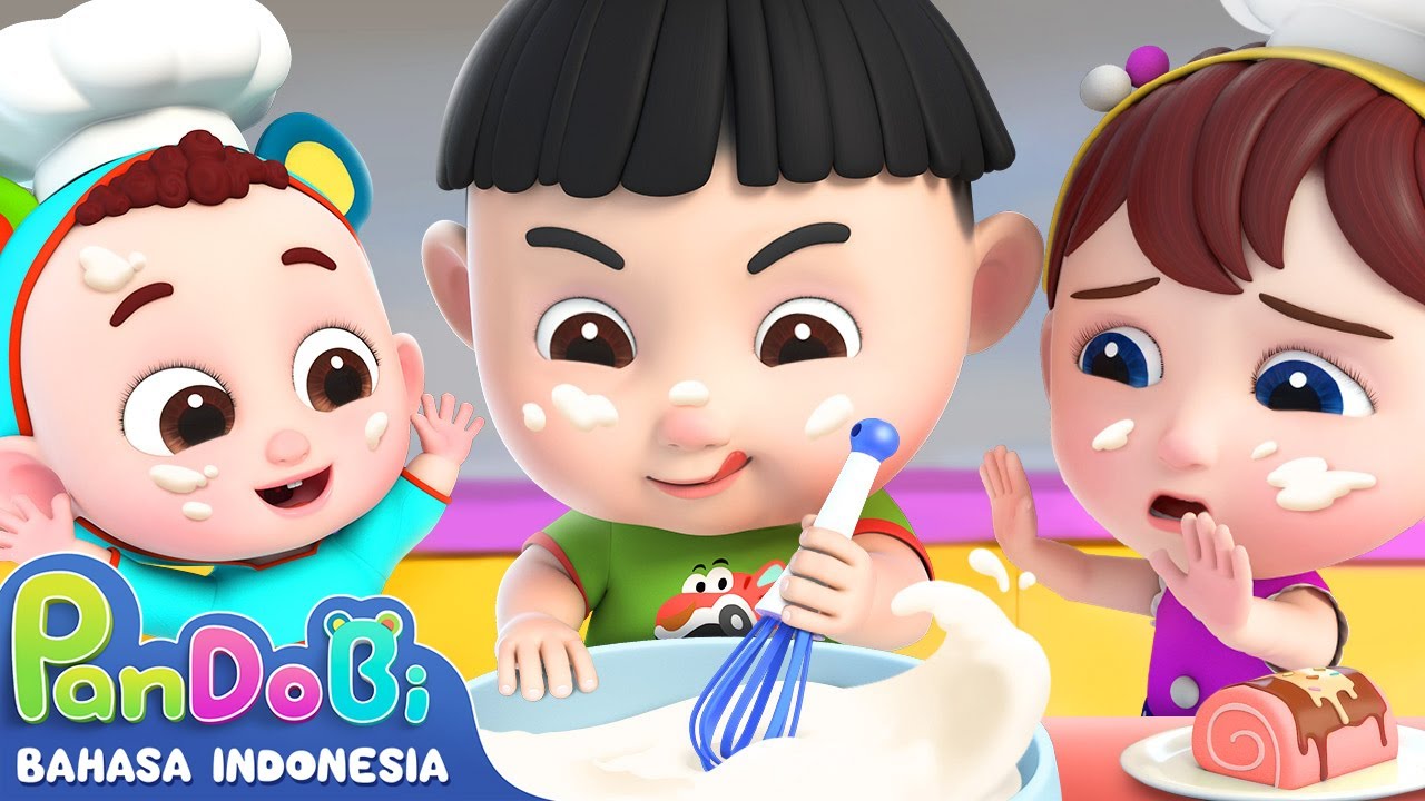 Ayo Kita Membuat Kue Yang Enak, Tukang Kue Kecil | Lagu Makanan Anak |Super Pandobi Bahasa Indonesia