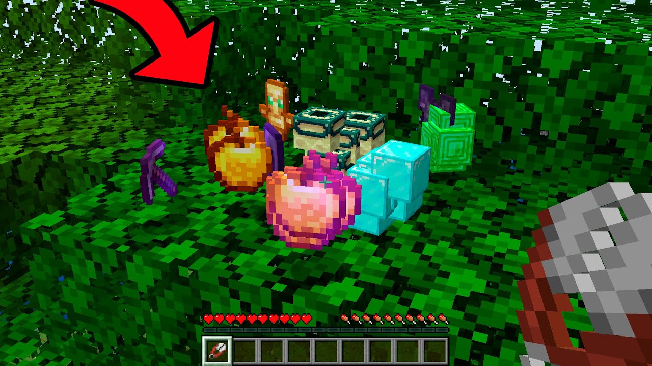 MINECRAFT pero las HOJAS dan Ítems OP