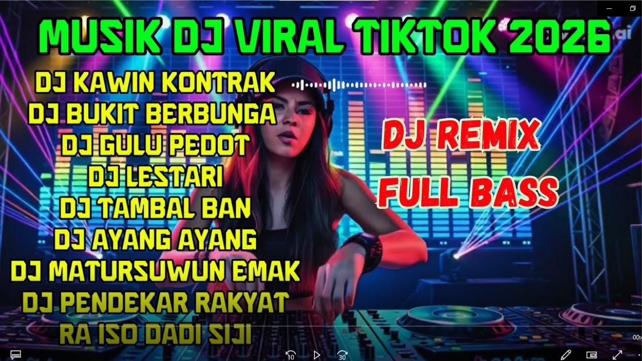 PLAY LIST DJ REMIX VIRAL TIKTOK 2026 🔥 Full Bass Terbaru, Nonstop Enak Didengar & Auto FYP