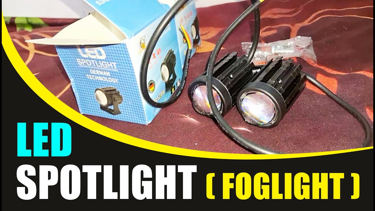 LED German Technology Fog Spotlight | Unboxing 2 Mode spotlight | best fog light for two wheeler