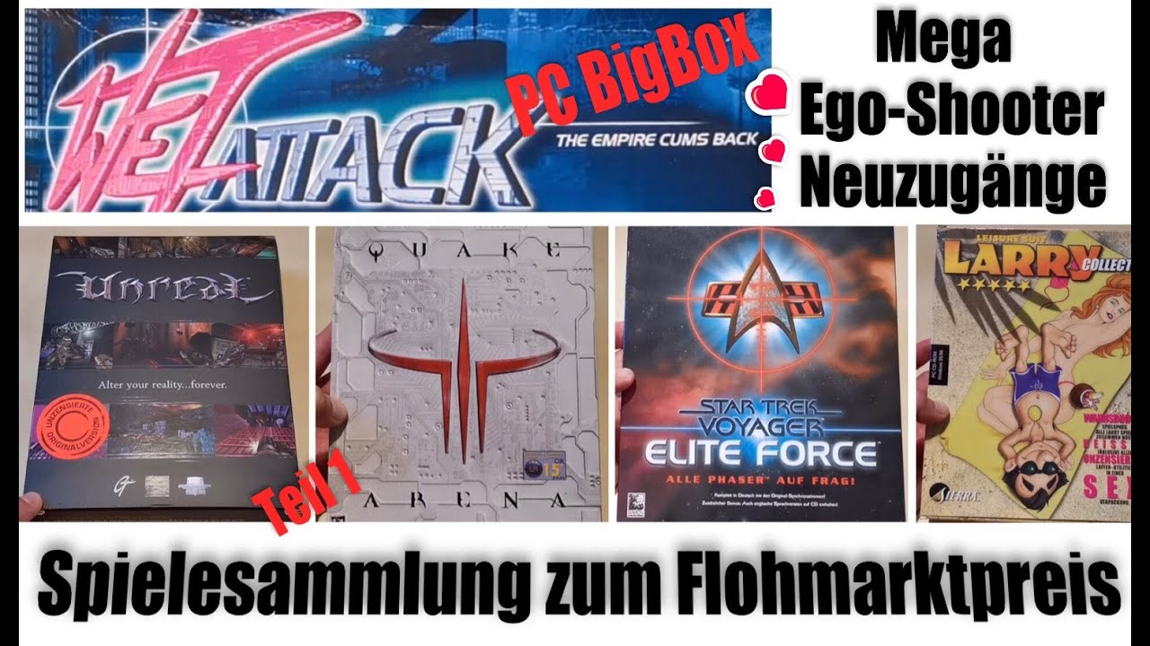 (RP) #258 - Neuzugänge PC Bigbox-Spiele zum Flohmarkt-Schnäppchen-Preis - Ego Shooter der 90er 1/2
