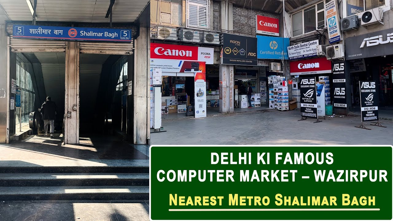 Wazirpur Computer Market &ndash; Near Shalimar Bagh Metro || Delhi Metro Lifeline