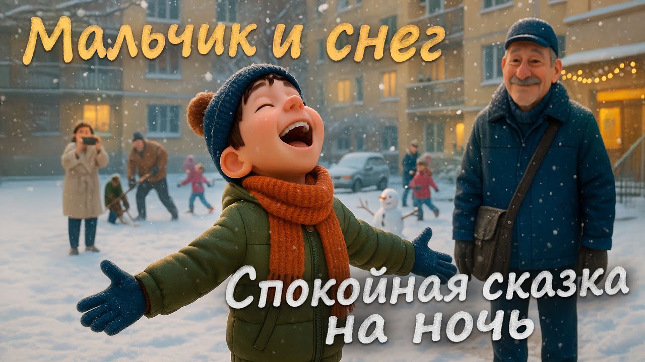 Мальчик и снег. Сказка на ночь. Спуняшки