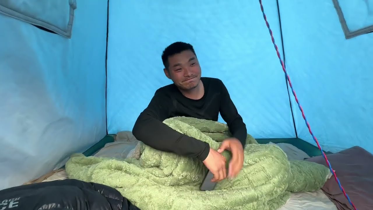 河南小伙去西藏，在泸定县睡了一个多月了，明天就出发了#徒步西藏