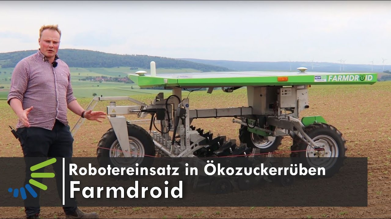 Robotereinsatz in Ökozuckerrüben - Farmdroid