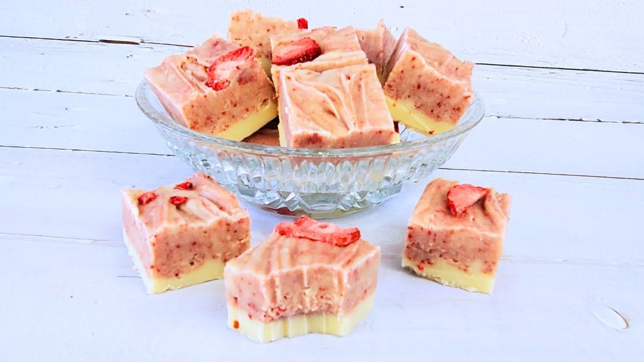 EASY Strawberry Fudge Recipe