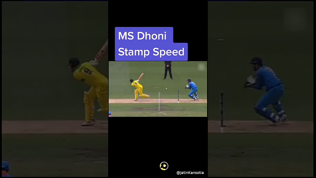 Mahendra Singh Dhoni stumping speed 8.9 Tu so much Mahendra Singh Dhoni wicket keeper world record