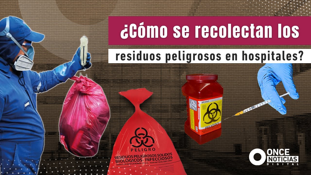 ¿Cómo se recolectan los residuos peligrosos en hospitales?