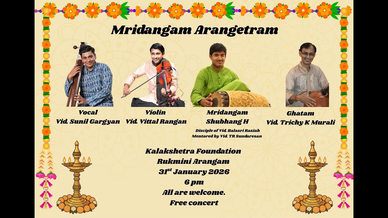 Shubhang's Mridangam Arangetram