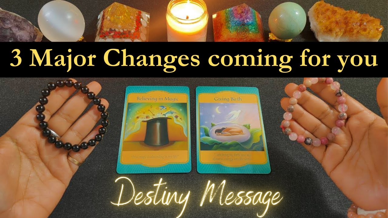 🔮 3 major changes coming for you |💖 Destiny Message - Pick a Card | Tarot card reading in hindi 🎴