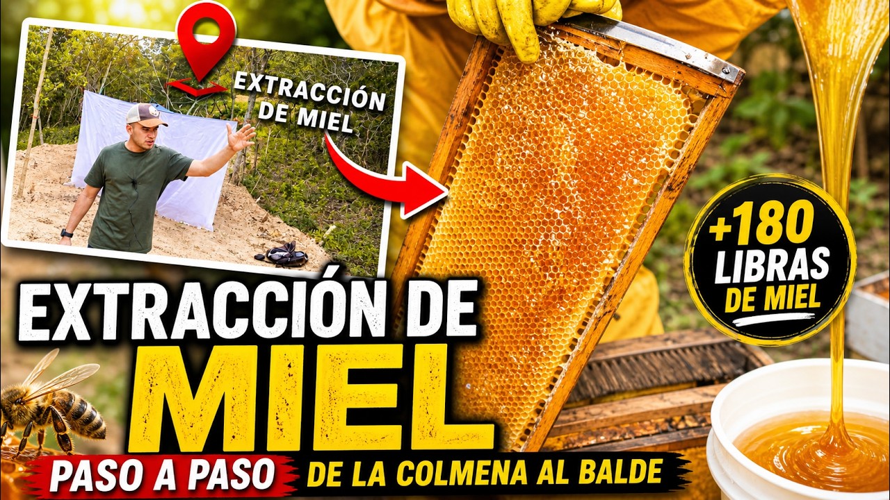 🔥 Así EXTRAEMOS MIEL de ABEJAS 🐝🍯