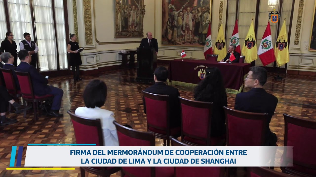Firma de Acuerdo del Entendimiento con Shangai. 2 de diciembre.