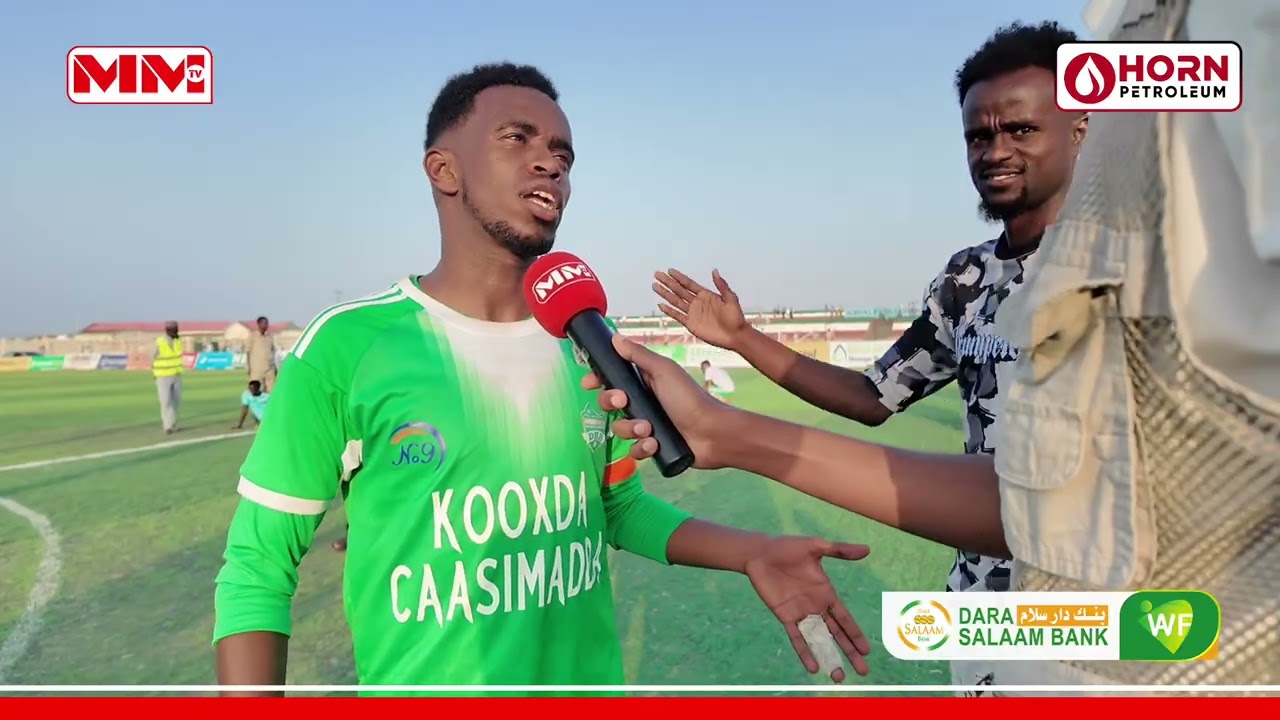"Maalinba kooxdii ciyaaraysa matalaysa Hargeisa maantana anaga matalaynaynay." Kabtan Cumar Awgeedi