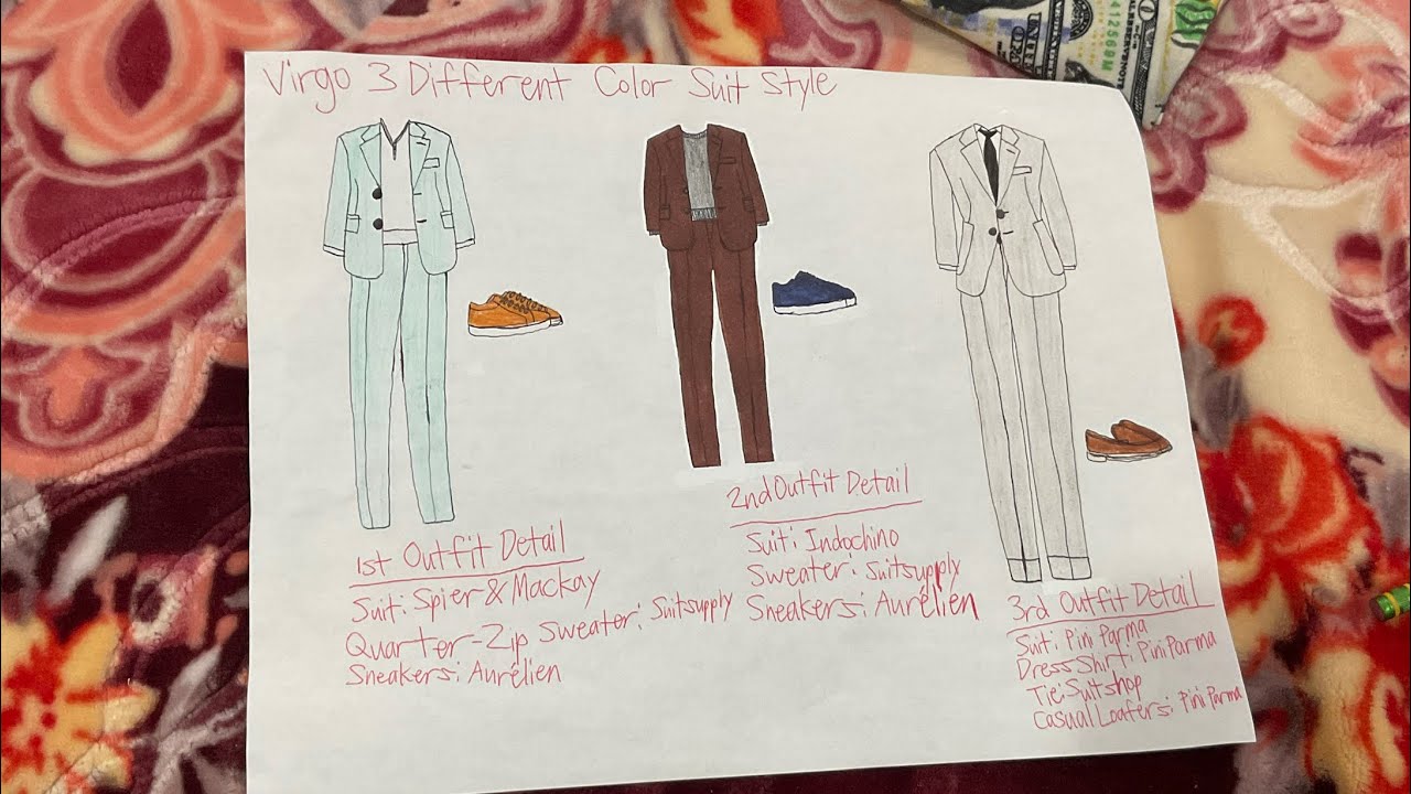 Virgo 3 Different Color Suit Style
