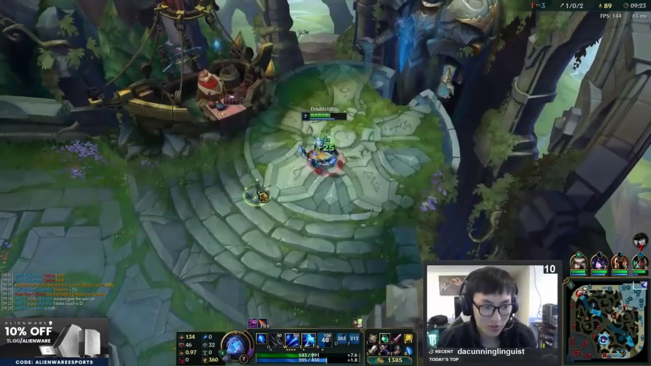 Doublelift as Ashe   Karma vs Caitlyn   Taric Bot   S8 Season Ranked Gameplay