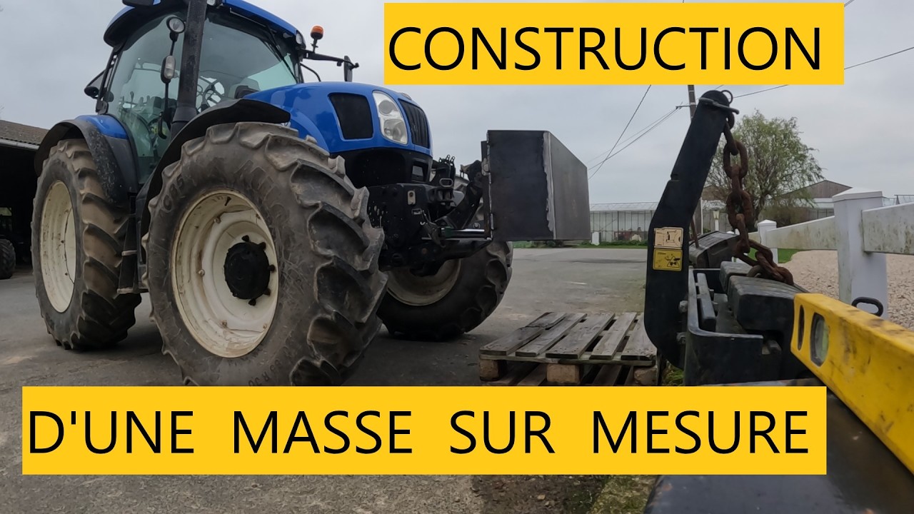 construction d'une masse de 1200 kg sur mesure