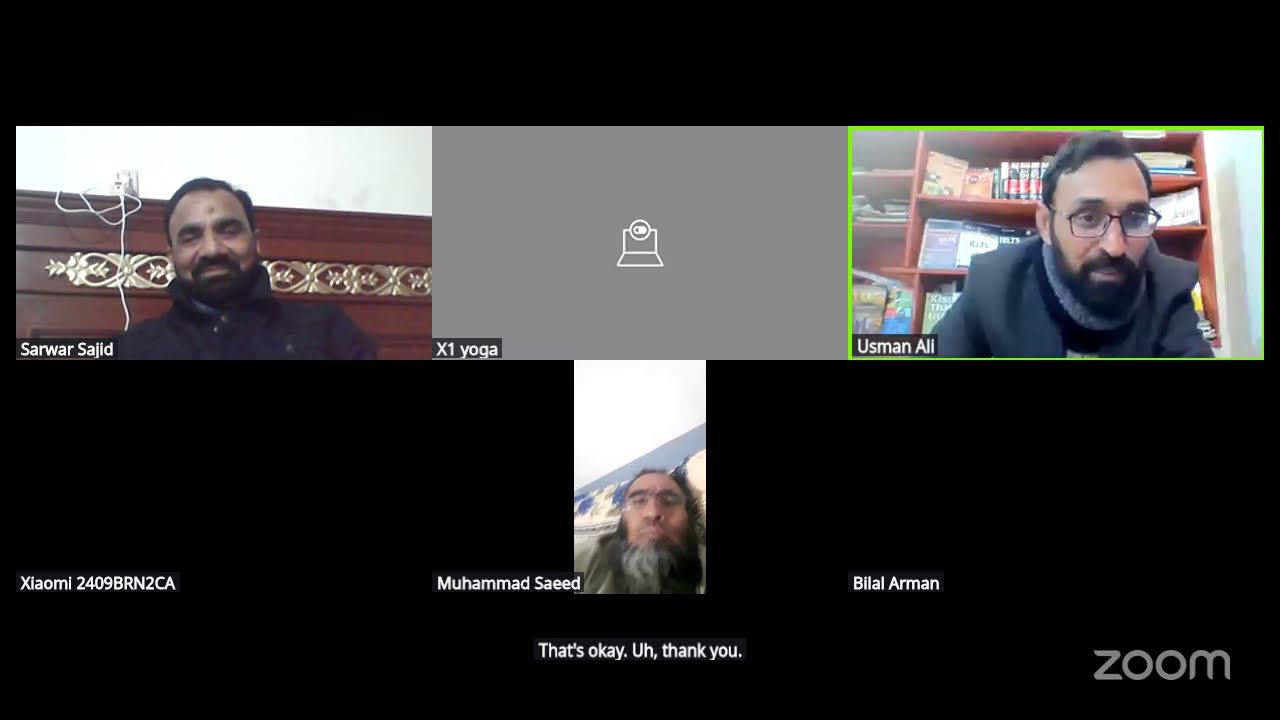 Usman Ali's Zoom Meeting
