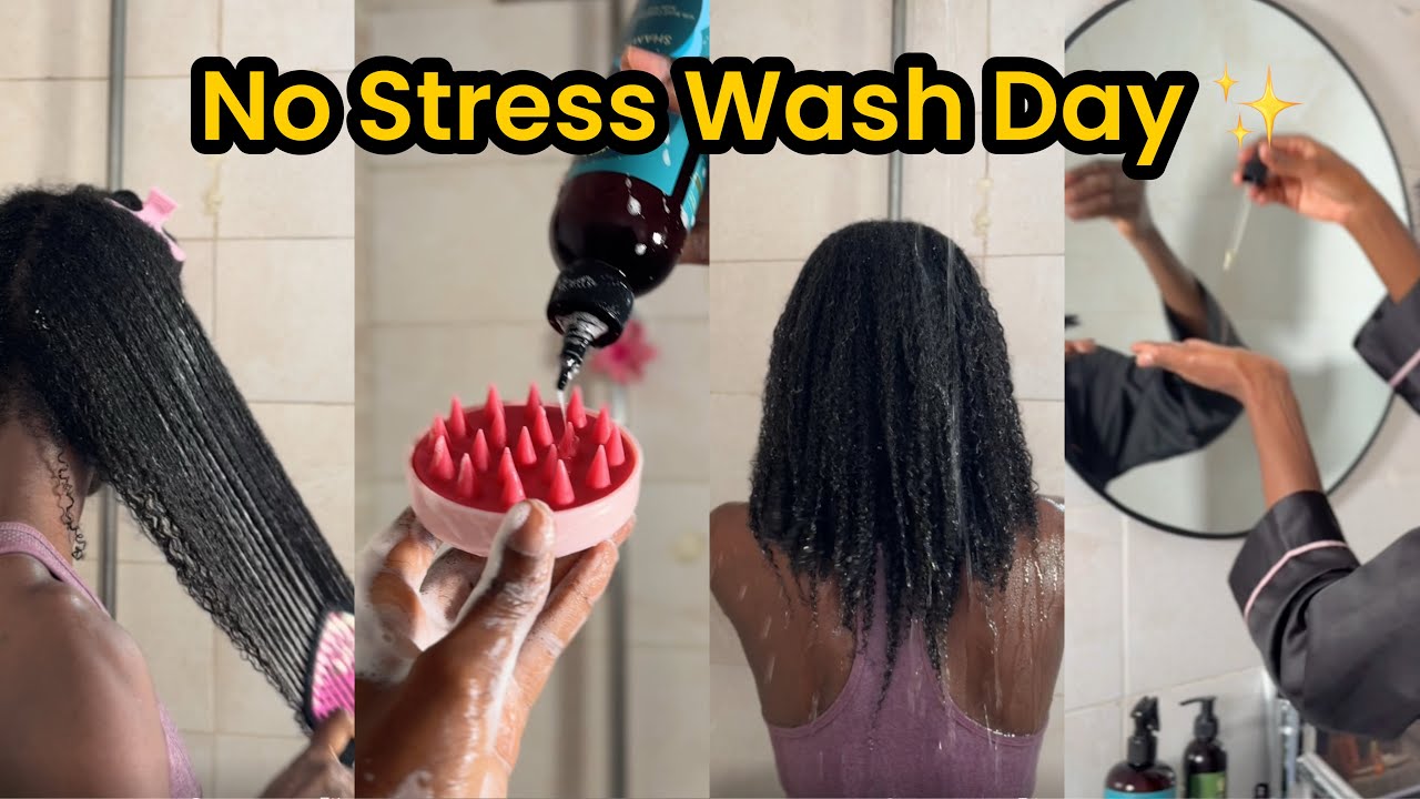 Wash Days Don’t Have to Be Stressful | Relaxing ASMR Natural Hair Wash Day | Trying As I am 