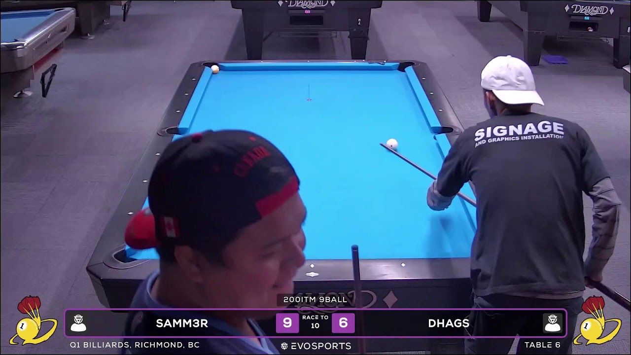 SAMM3R vs DHAGS - Q1 BILLIARDS - TABLE 6 | EvoSports