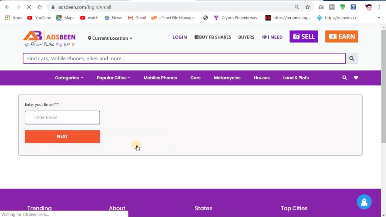 How To Login on AdsBeen