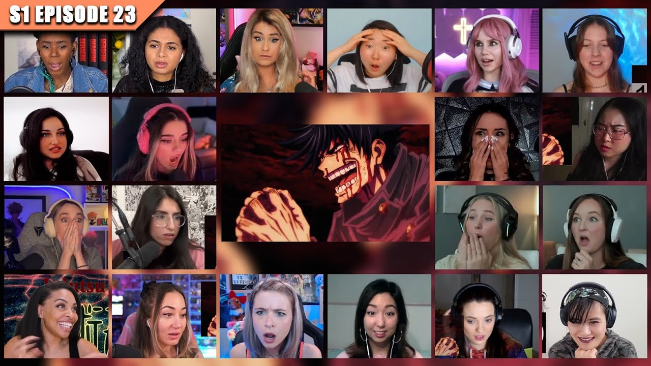 [Girls React] Jujutsu Kaisen Season 1 Episode 23 Reaction Mashup | 呪術廻戦