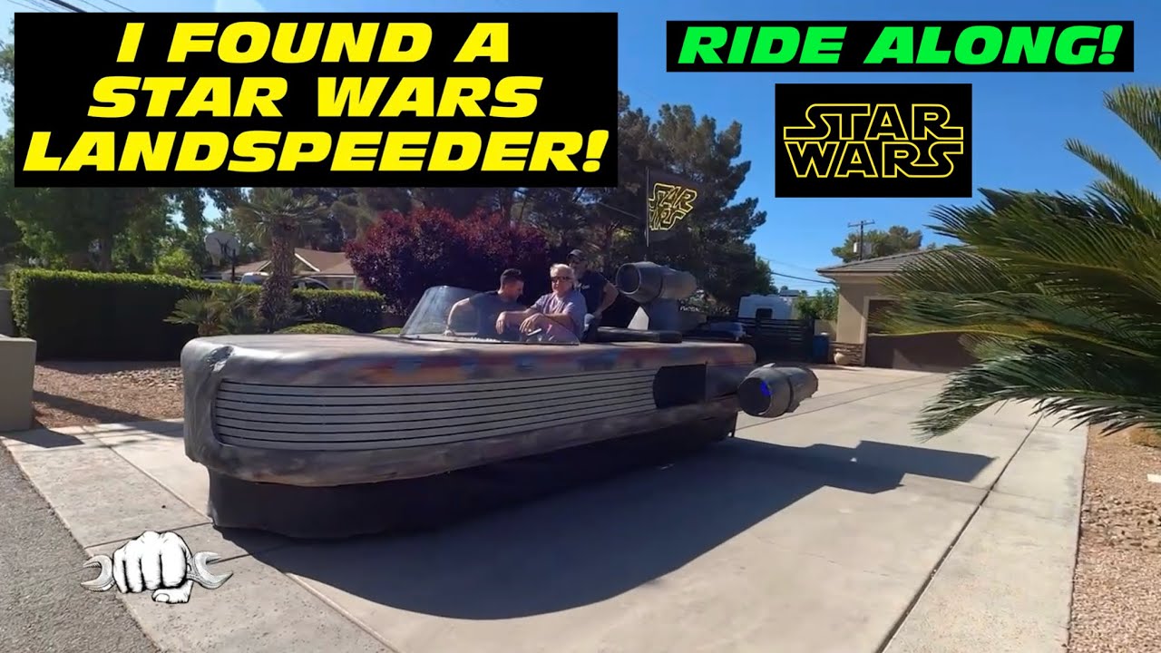 I FOUND A STAR WARS LANDSPEEDER!  We Go For A Ride Along!