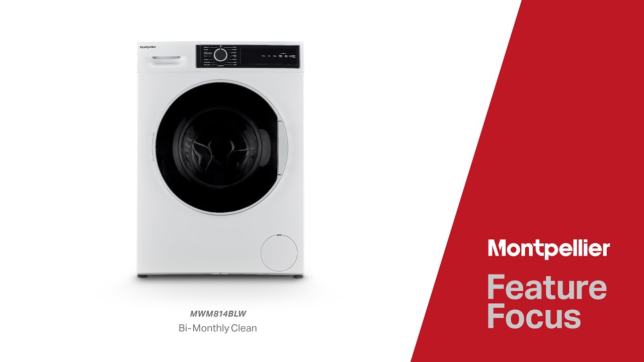 Montpellier Feature Focus, MWM814BLW Washing Machine - Bi-Monthly Clean