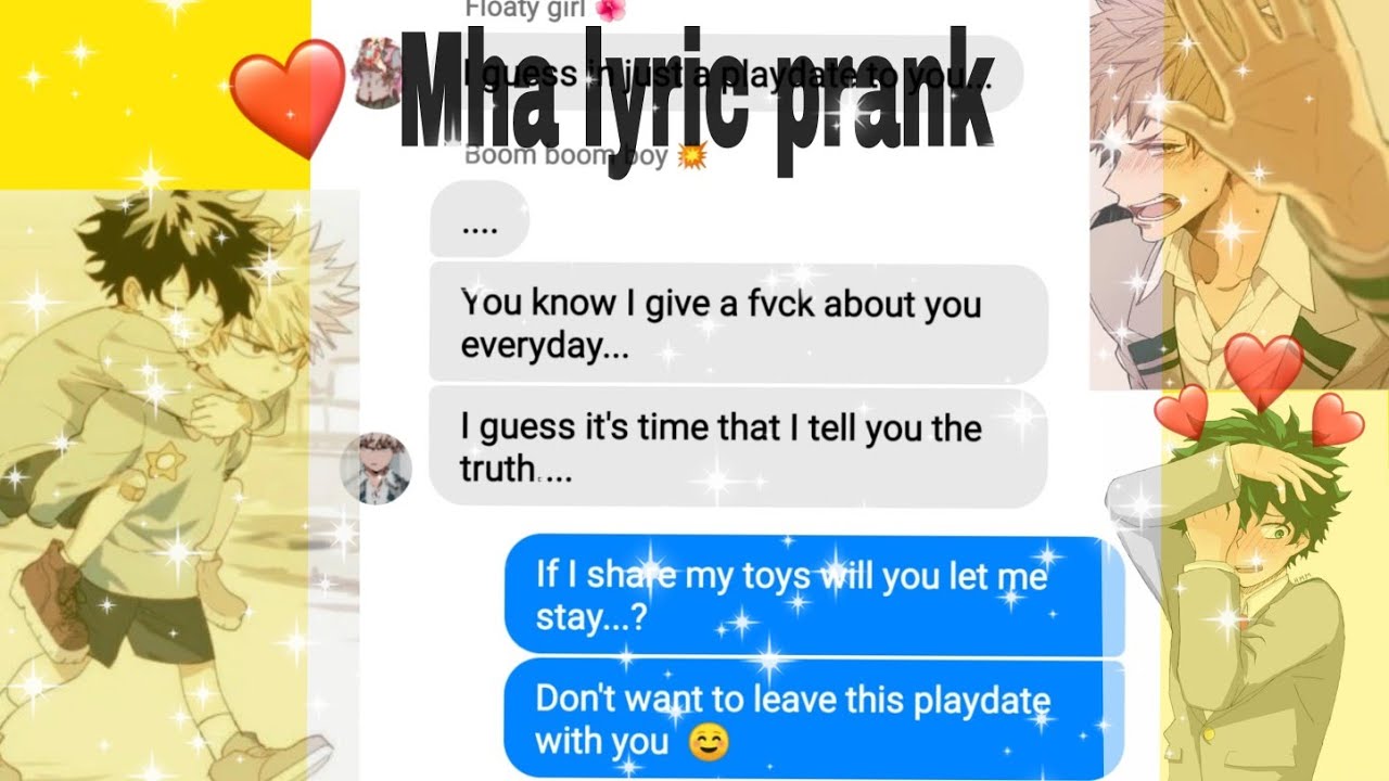•Mha lyric prank•||•bakudeku lyric prank•||•playdate by Melanie Martinez•